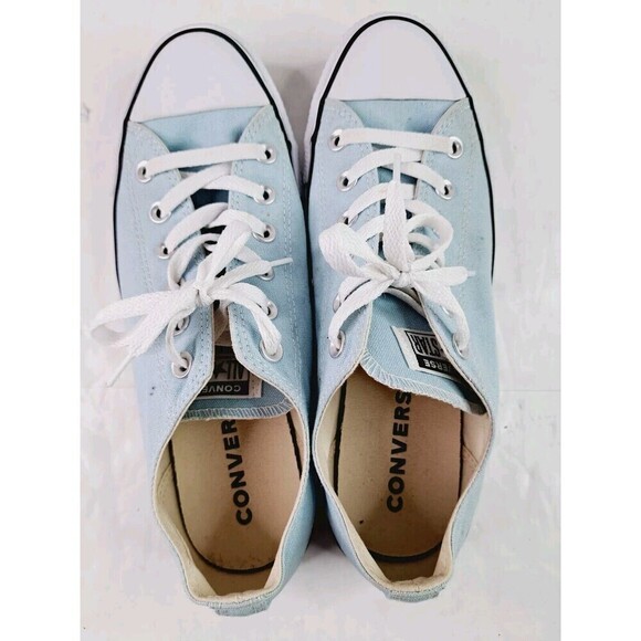 Converse Chuck Taylor All Star Low Canvas Trainers Unisex M8 W10 Blue - Picture 6 of 8